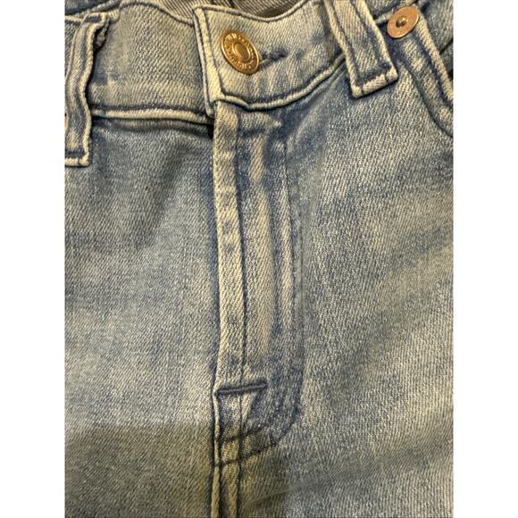 7 For All Mankind-Wmns Roxanne Ankle Jeans-Lt Wash-SideStripe Frayed Hems-size25 - Picture 10 of 16